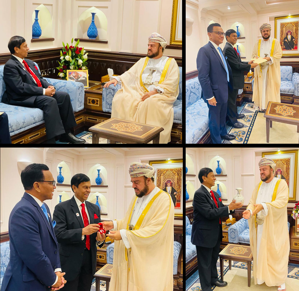 businesscafe State Minister of Finance Ajith Nivard Cabraal meets with the Sultans Deputy Prime Minister for International Relations and Cooperation in Oman