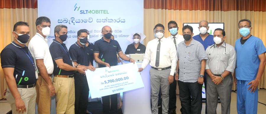 SLT MOBITEL Donates PCR Machine to Matale District Hospital to Safeguard Communities From COVID 19