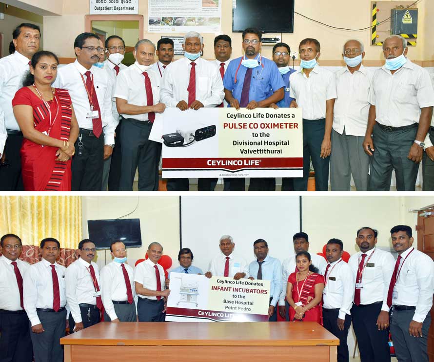 Ceylinco Life donates essential medical equipment to hospitals in Jaffna