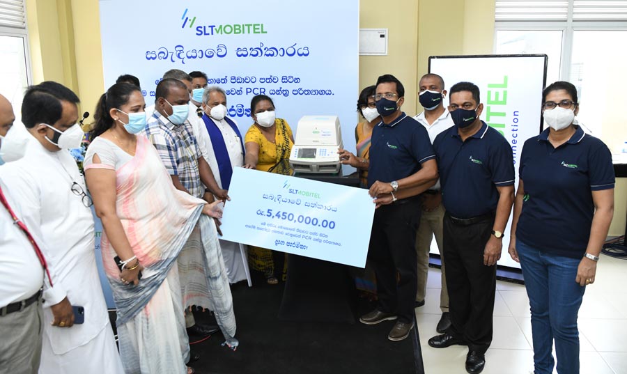 SLT MOBITEL demonstrates purposeful leadership by donating PCR Machines to Several District Hospitals to Combat Pandemic