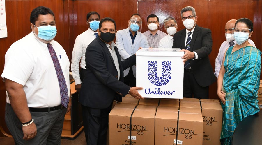 Unilever Sri Lanka donates 32 oxygen concentrators worth Rs. 10 million to Ministry of Health