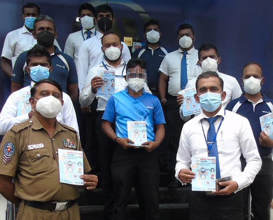 Allianz Lanka and Sri Lanka Police Conduct Island wide COVID 19 Awareness Campaign