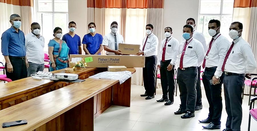Ceylinco Life gifts High Flow Nasal Cannula equipment to Matale General Hospital