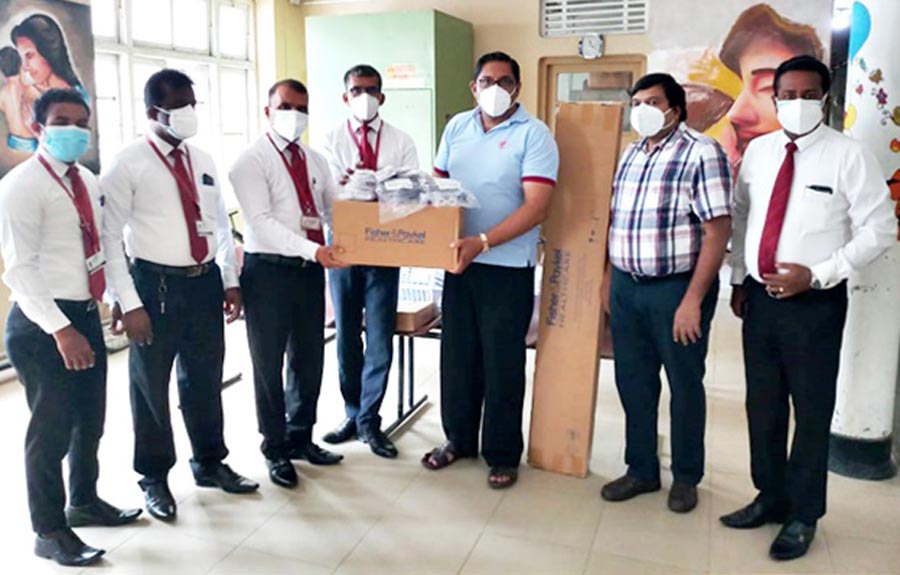 Ceylinco Life presents Kuliyapitiya Teaching Hospital High Flow Nasal Cannula equipment