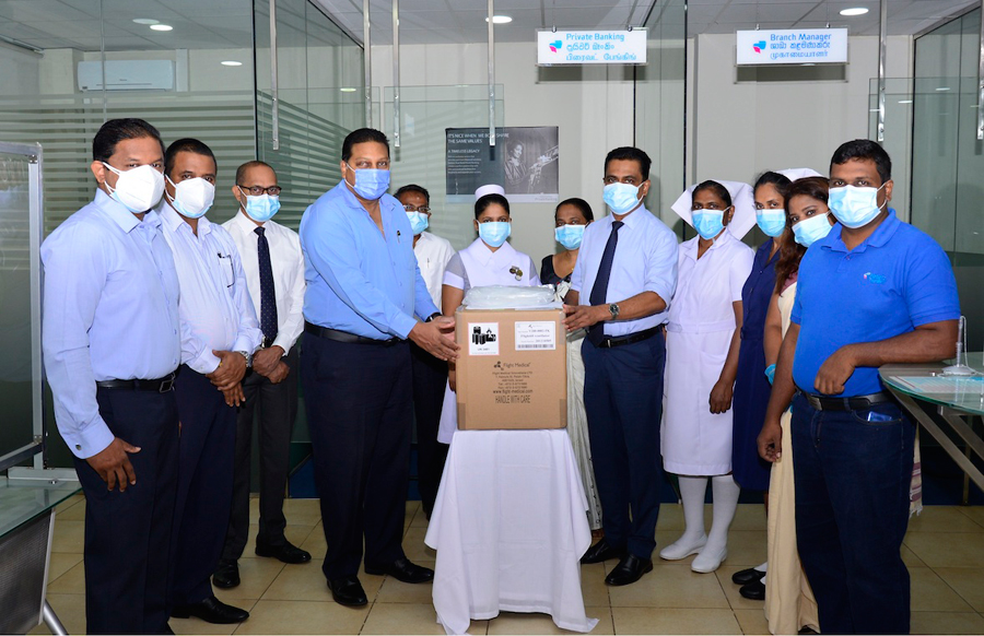 Nations Trust Bank Extends Support to the Colombo South Teaching Hospital Kalubowila with Portable Ventilator Donation