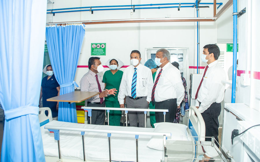 Alumex and Mabroc Teas donate COVID 19 High Dependency Care Unit to Kiribathgoda Base Hospital