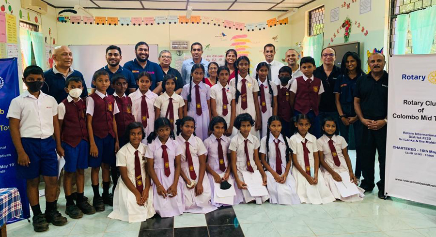 Rotary Club of Colombo Mid Town completes a Basic Education and Literacy project in Sevanagala