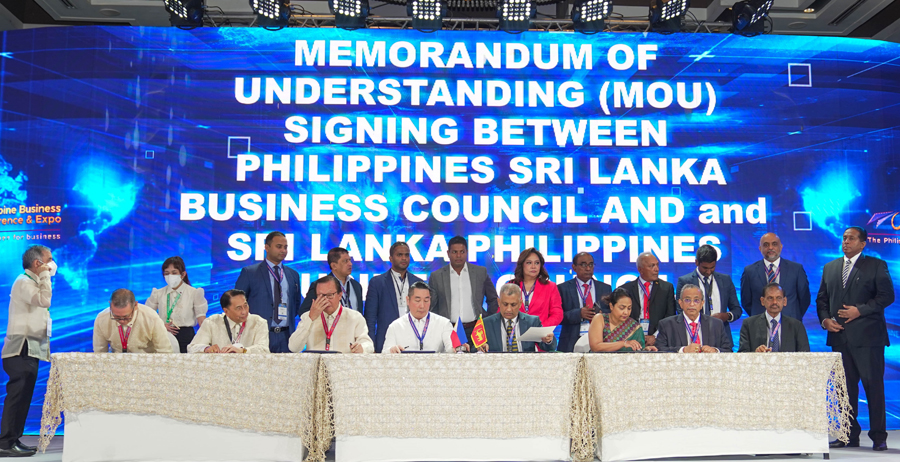 The Sri Lanka Philippine Business Council SLPBC signs MOU with The Philippine Sri Lanka Business Council in Manila