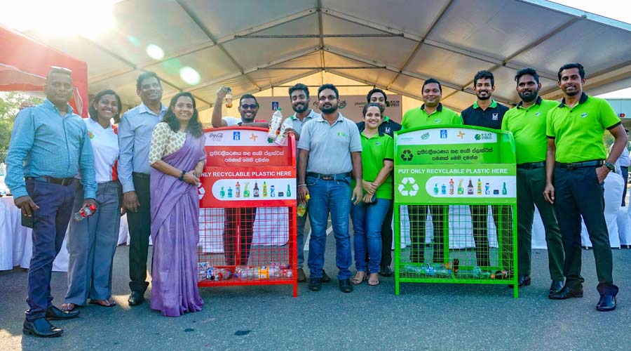 Elephant House and Coca Cola Beverages Sri Lanka join forces to drive plastic waste collection together with Plasticcycle The Road Development Authority and Eco Spindles across the Central Expressway