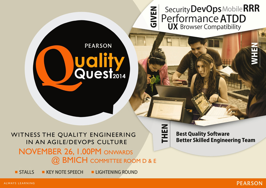 Pearson Quality Quest 2014 to inspire quality through DevOps