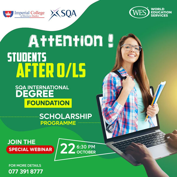 Scholarship Webinar on SQA Program for OL students by Imperial college of business studies