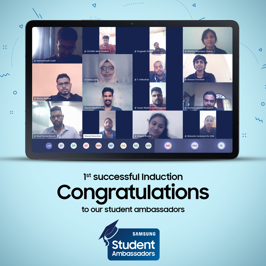 Samsung Sri Lanka Conducts Virtual Student Ambassador Induction Programme