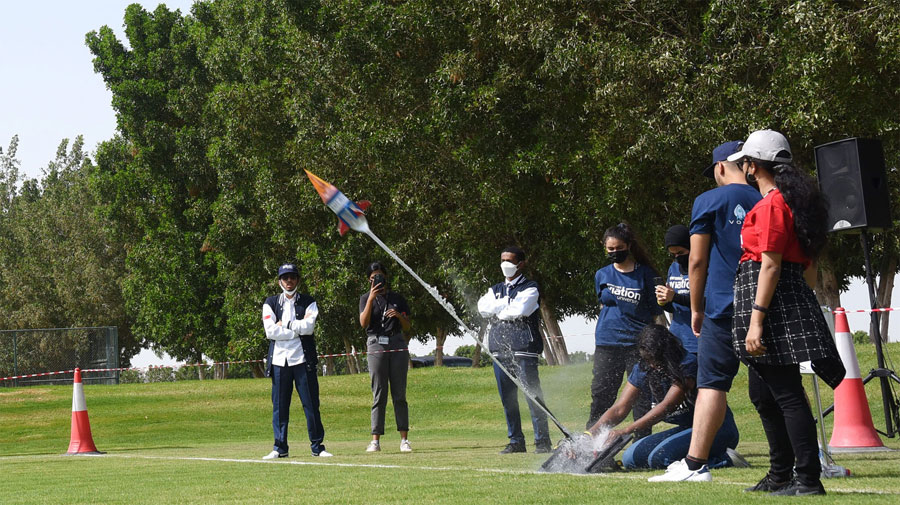 Emirates Aviation University holds 5th annual Water Rocket Competition in collaboration with Boeing