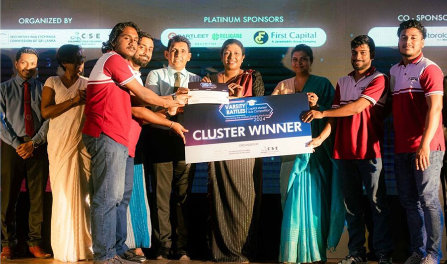 Faculty of Applied Sciences Team 1 at Rajarata University of Sri Lanka claims title of overall winner for Cluster 2 of the Varsity Battles 2024 inter faculty quiz competition