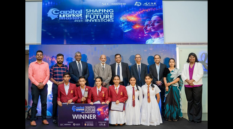 Dehiaththakandiya National School Crowned Champions at the Capital Market Masters Quiz 2025