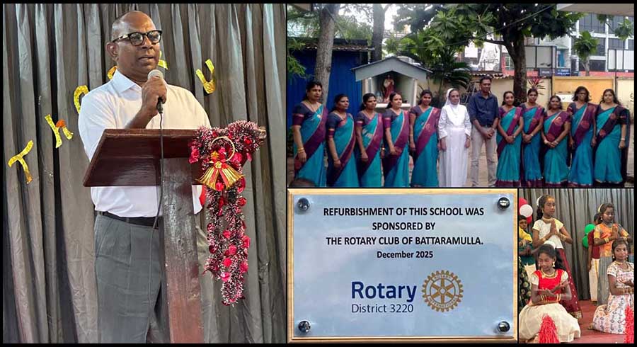 The Rotary Club of Battaramullas School Refurbishment Initiative of Rajagiriya Tamil Mixed Vidyalayam