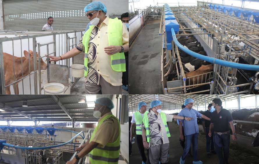 Head of Presidential Task Force visits Watawala Dairy Farm