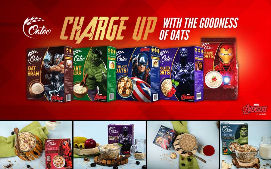 businesscafe image Oateo Launches Their Exclusive Range of Marvel Avengers Themed Oats
