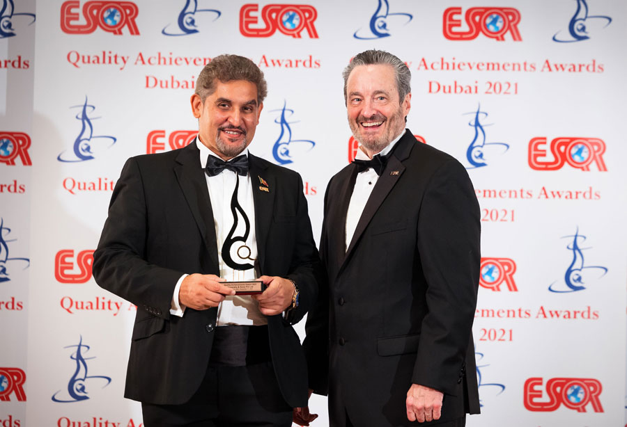 Anverally and Sons wins Gold for Quality Achievements from Switzerland based ESQR
