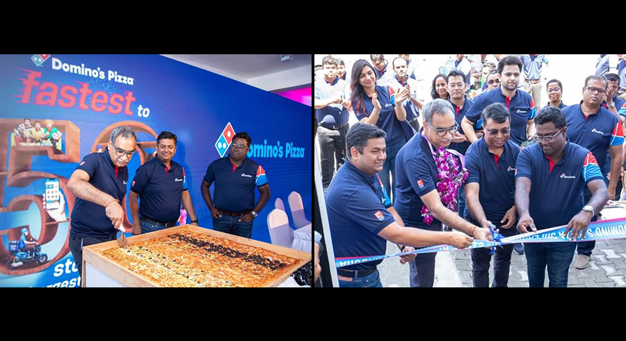 Domino s Pizza Celebrates Big as 50th Outlet Opens in Panadura