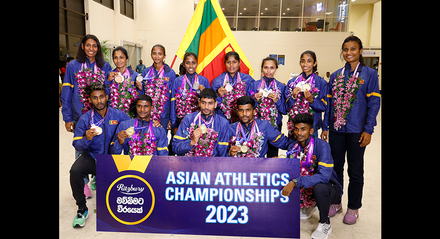 Athletes empowered by Ritzbury Mawbimata Weerayek bring glory to Sri Lanka at the Asian Athletics Championship 2023