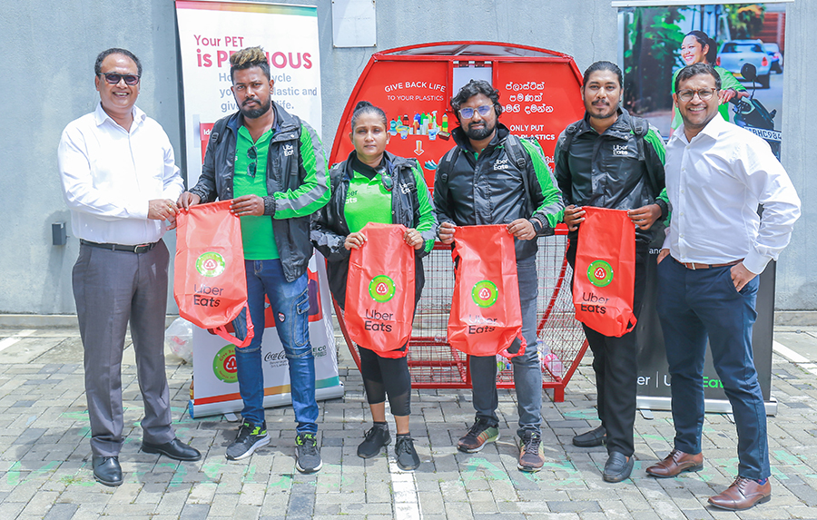 Coca Cola Beverages Sri Lanka and Uber Eats Sri Lanka Launch Ride for Recycling a groundbreaking partnership for responsible waste disposal in Colombo