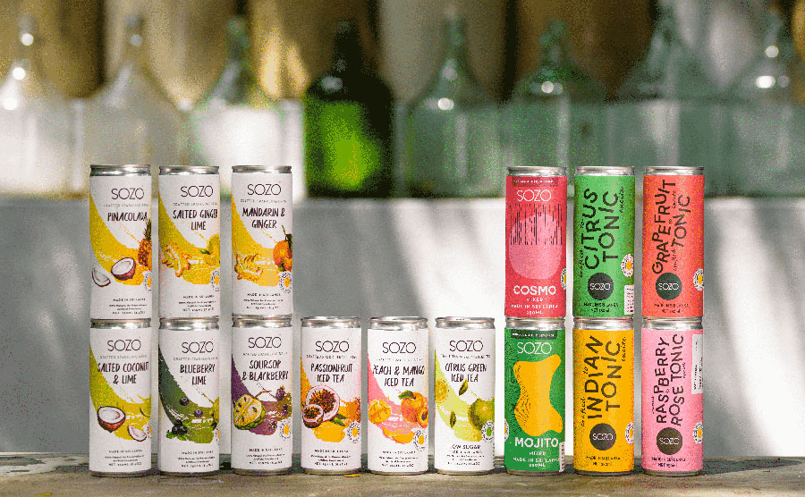 SOZO Launches canned Beverages with Unique Flavour Combinations