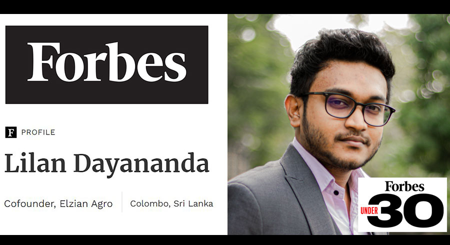 Forbes 30 Under 30 Asia list celebrates Sri Lankan Entrepreneur Lilan Dayananda