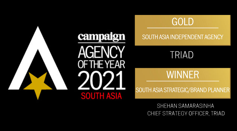 Triad Sri Lankas 1st agency to win South Asia Independent Agency