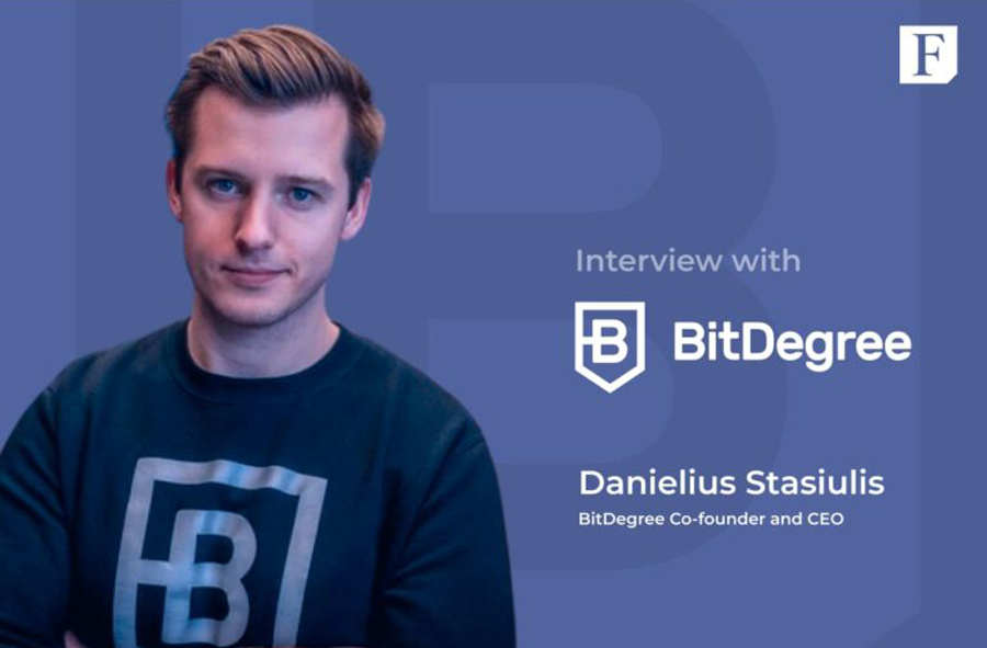bitdegree interview with BitDegree CEO Danielius Stasiulis