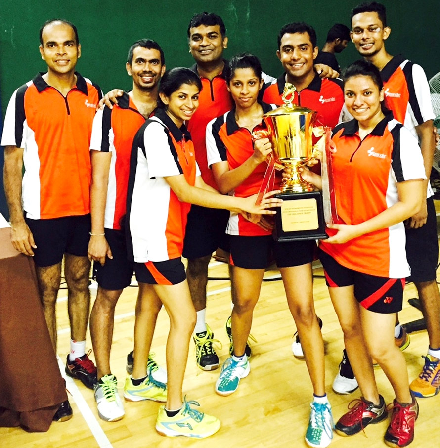 Brandix wins 2015 Inter Firm Badminton Cup Championship