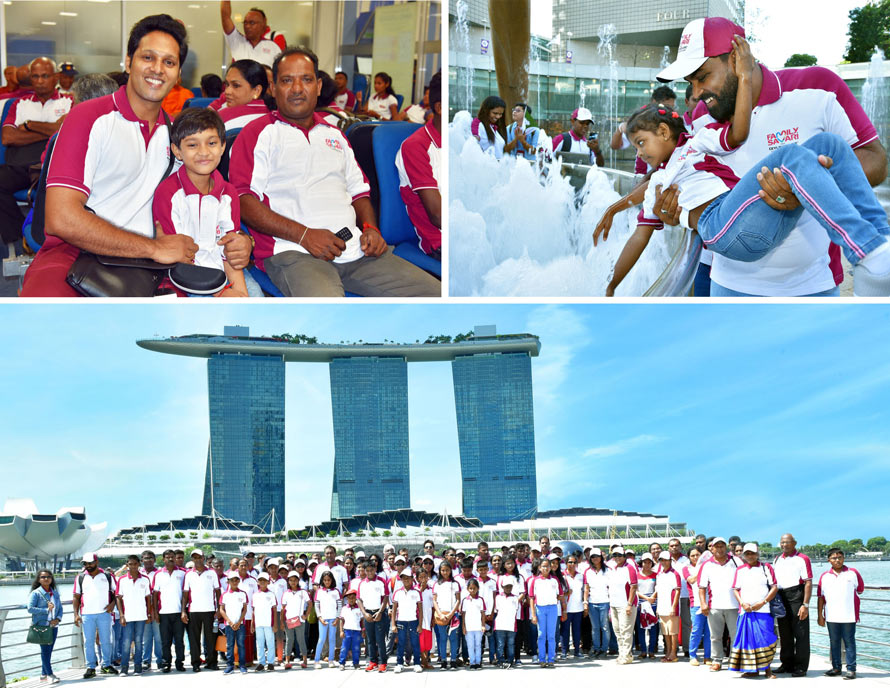 Ceylinco Life s Family Savari winners enjoy 12th Singapore tour hosted by Company