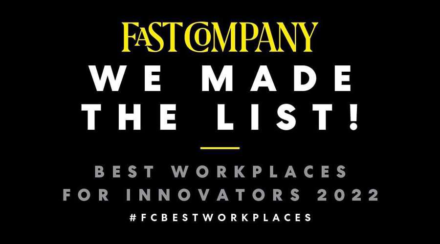 Twinery Innovations by MAS Ranks No. 18 on Fast Company Fourth Annual List of the 100 Best Workplaces for Innovators