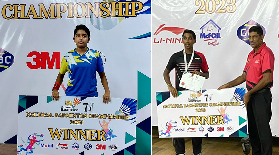 Sineth and Ranithma wins U19 Singles titles at 71st National Badminton Championship