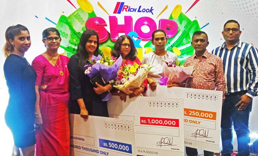 Rich Look Shop Win Eheliyagoda resident bags Rs1 million in prize money