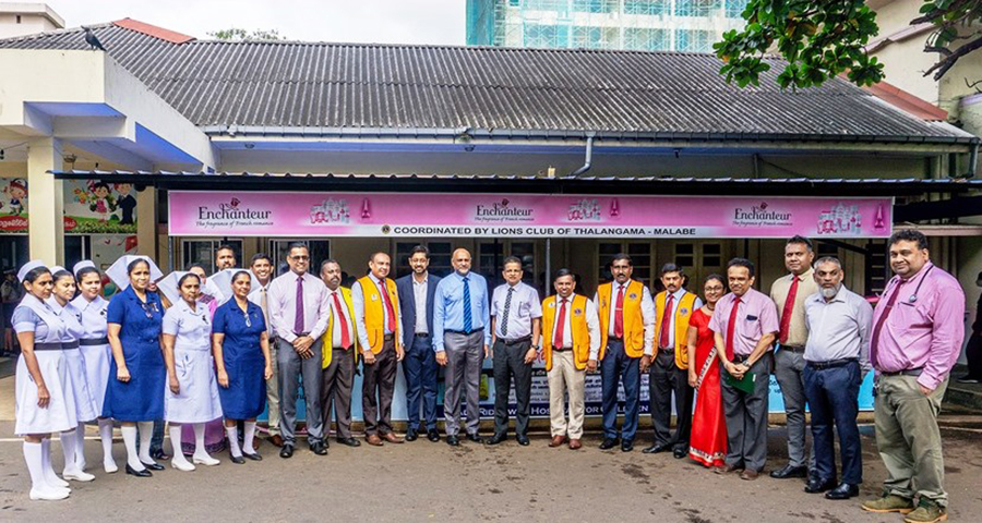 Enchanteur gifts a shelter to children visiting LRH in Colombo