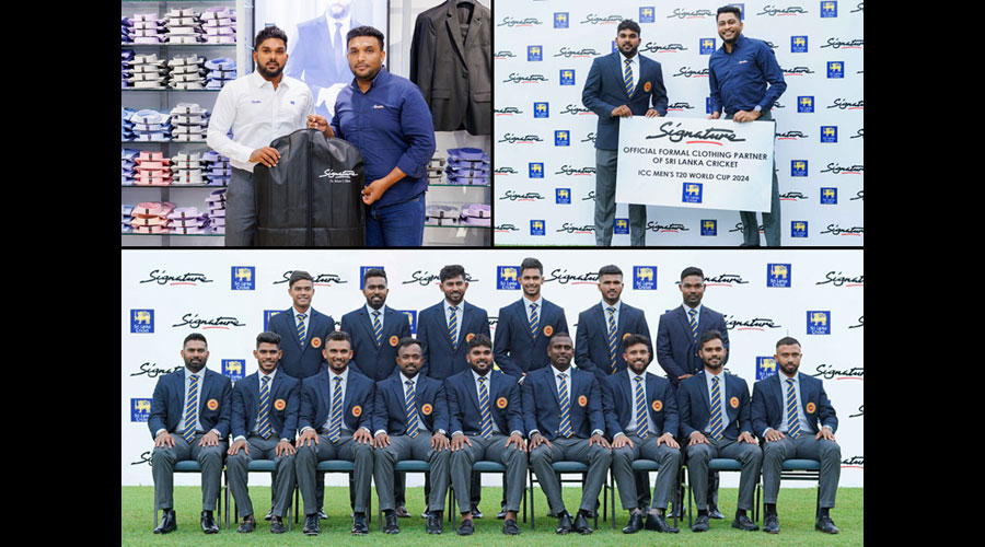 Signature teams up with Sri Lanka Cricket as Official Formal Clothing Partner for ICC Men s T20 World Cup 2024