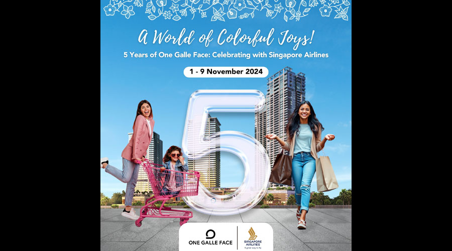 One Galle Face Toasts to Five Years of Hosting People to the Colorful Joys of Life and Celebrates with Singapore Airlines