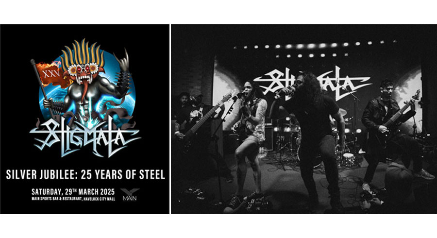 Stigmata gears up for First 25 Anniversary celebration Gig at Main Sports Bar Restaurant in March 2025