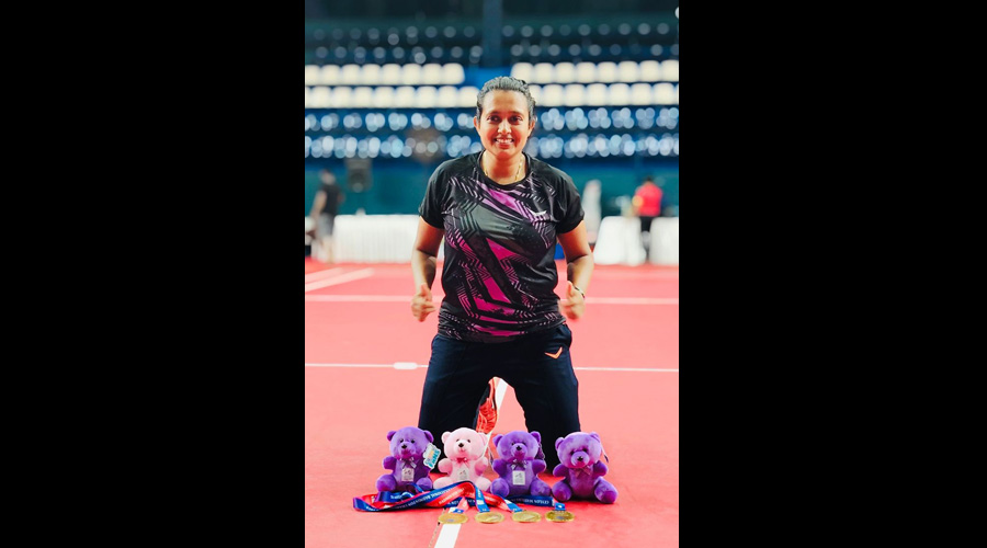 Nadeesha wins four gold medals as Sri Lankan shuttlers bag rich haul at Ceylon Masters Championship