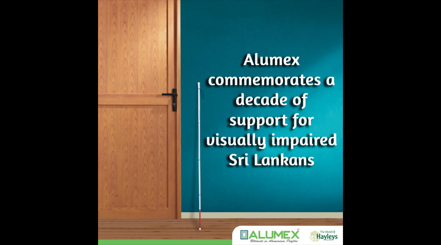 Alumex commemorates a decade of support for visually impaired Sri Lankans