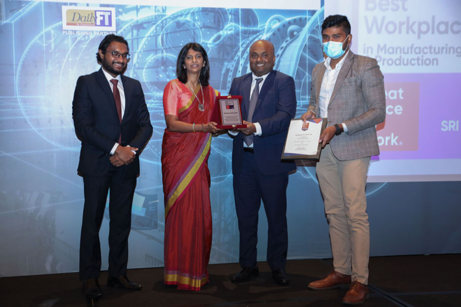 Dankotuwa Porcelain PLC awarded as A Best Workplace in Manufacturing and Production Industry in Sri Lanka 2022 by Great Place to Work in Sri Lanka
