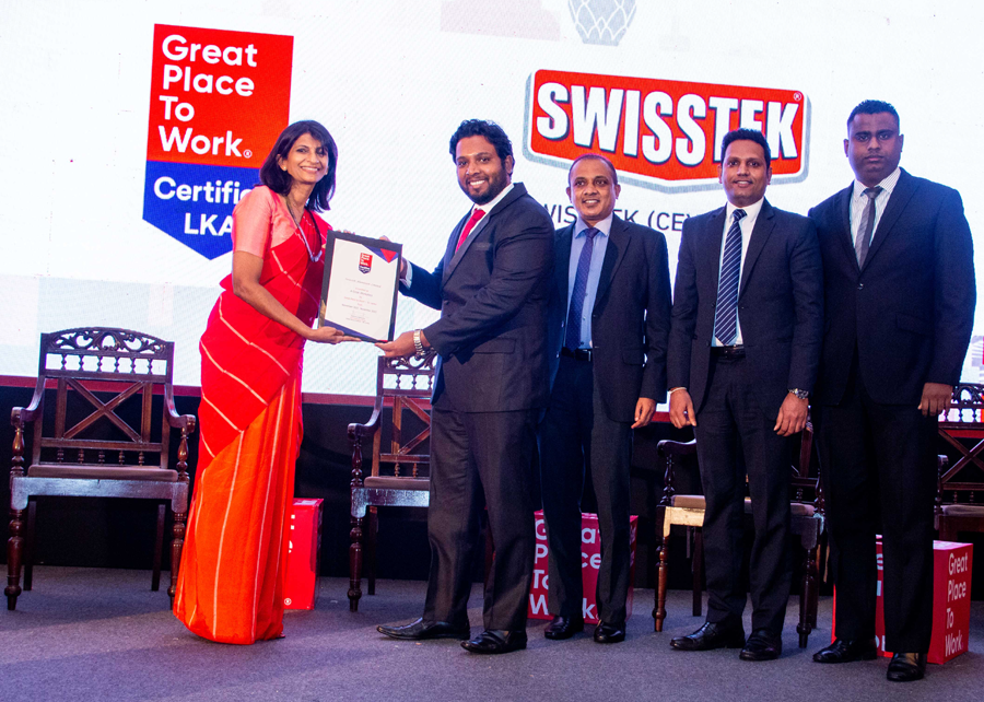 Swisstek Aluminium Ltd certified as a Great Place to Work in Sri Lanka