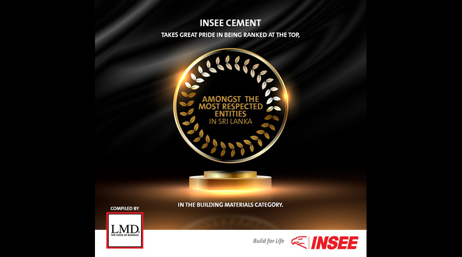 INSEE Cement Ranked Amongst LMD s Most Respected Entities Once Again