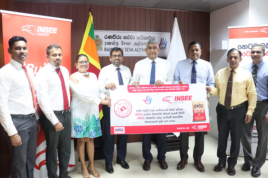 INSEE Cement and the Ministry of Defence join hands to provide concessionary cement to Sri Lanka s war veterans and their families