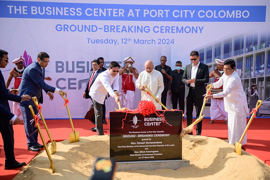 Ushering in a New Era as Port City Colombo Breaks Ground on Business Center