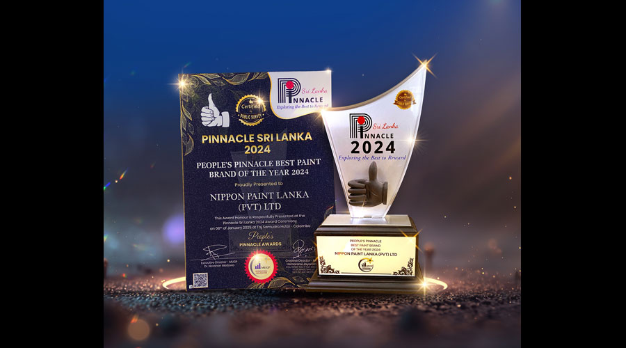 Nippon Paint Awarded Best Brand of the Year in Paint Category at Peoples Pinnacle Sri Lanka 2024