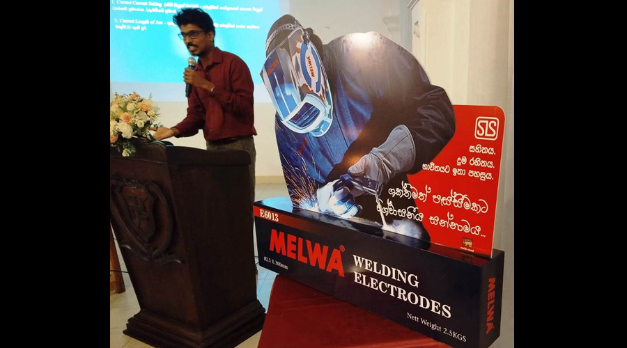 Melwa introduces its latest product SLS 414 certified first welding rod in Sri Lanka