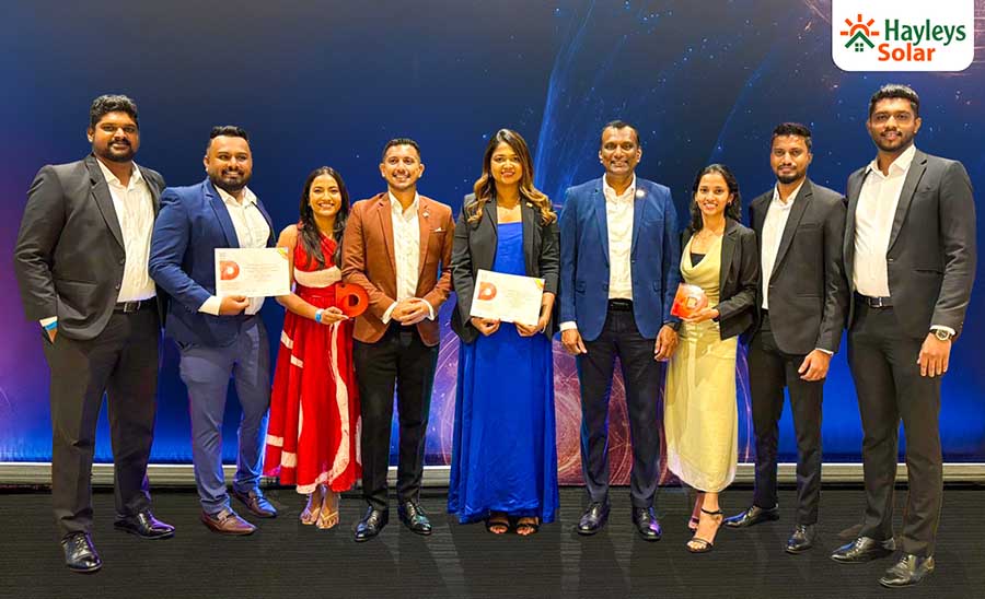 Hayleys Solar Wins at SLIM Digis 2.5 as the Only Renewable Energy Brand Recognised