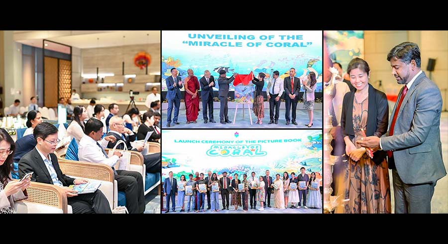 New Coral Habitats Emerge Off Prt City Colombo Miracle of Coral Picture Book Launched to Support Environmental Education in Sri Lanka